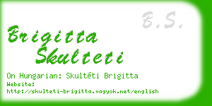 brigitta skulteti business card