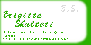 brigitta skulteti business card